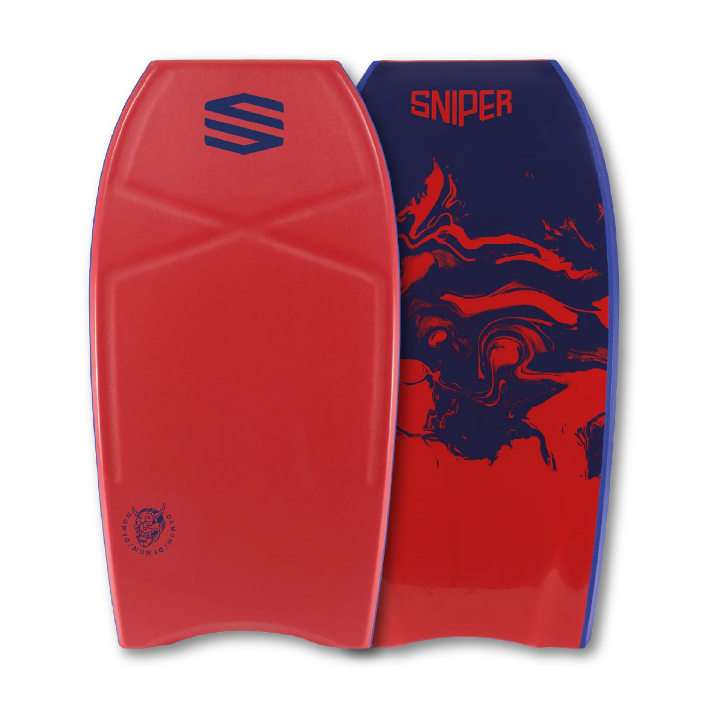 SNIPER BODYBOARDS Improve Series · Demon PE Red/Red (Marblizer)