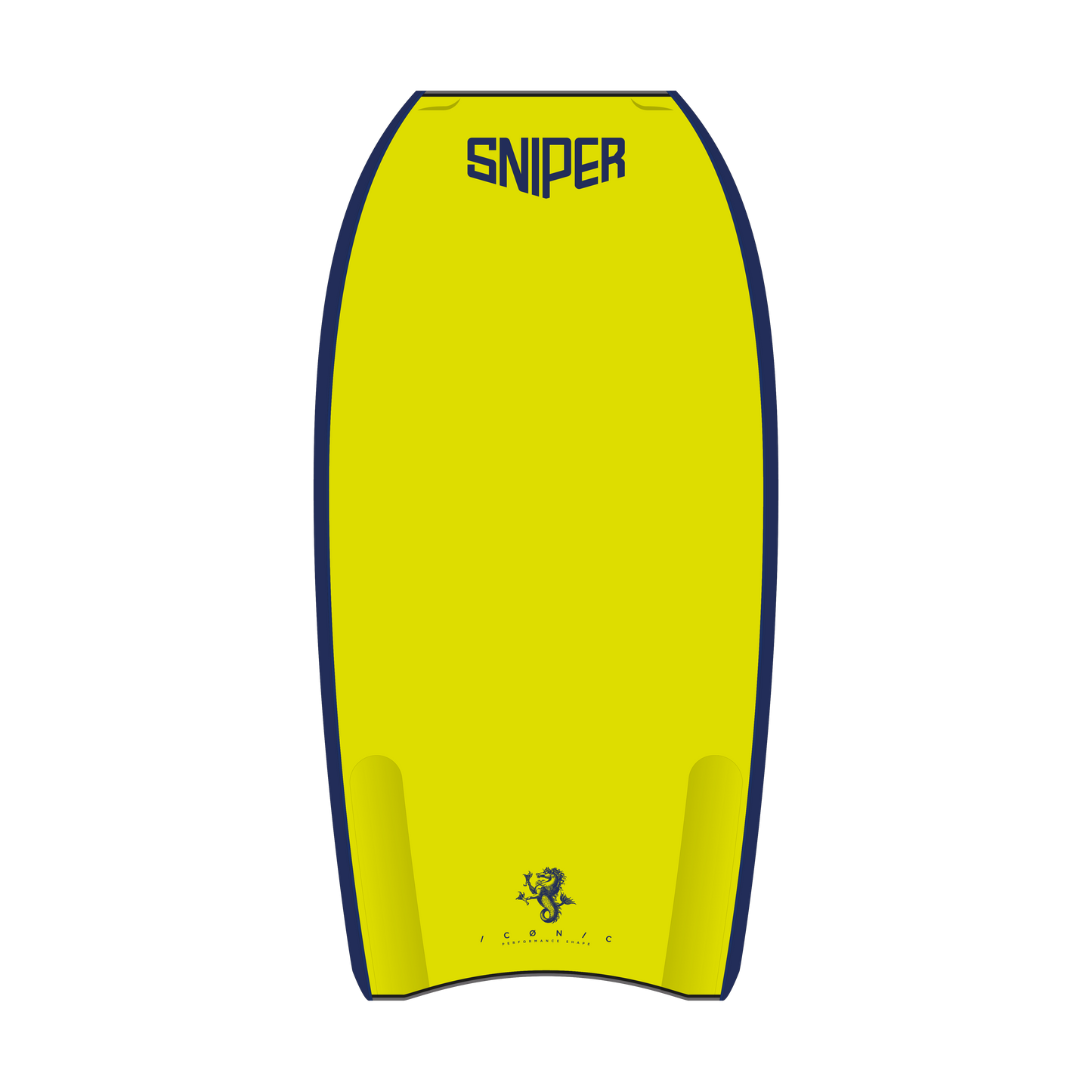 SNIPER BODYBOARDS Pro Series · Amaury Lavernhe Iconic PP Gunmetal/Fluro Yellow