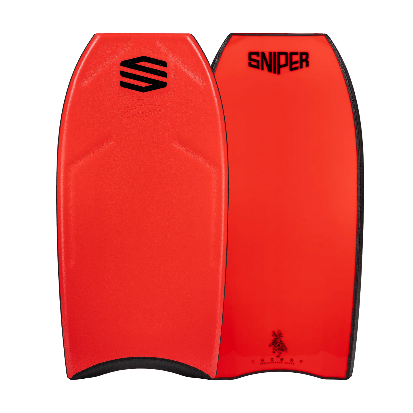 SNIPER BODYBOARDS Pro Series · Iain Campbell Theory PP Red/Fluro Red